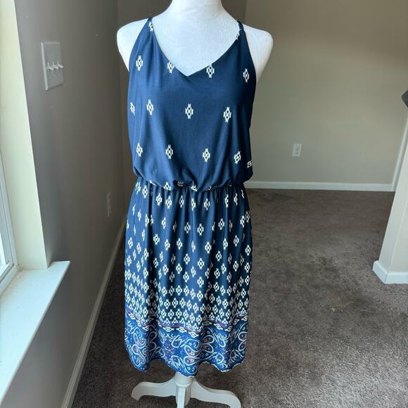 Maurices Dresses & Skirts - NWOT Maurices Women's Sleeveless Halter Dress Strappy Navy Blue M Knee Length